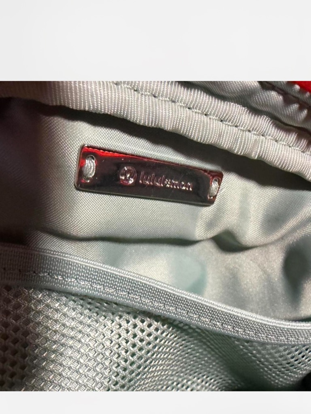 Lululemon Everywhere Belt Bag 1L Mint Green Orange Crossbody Waist Bag - Picture 3 of 4